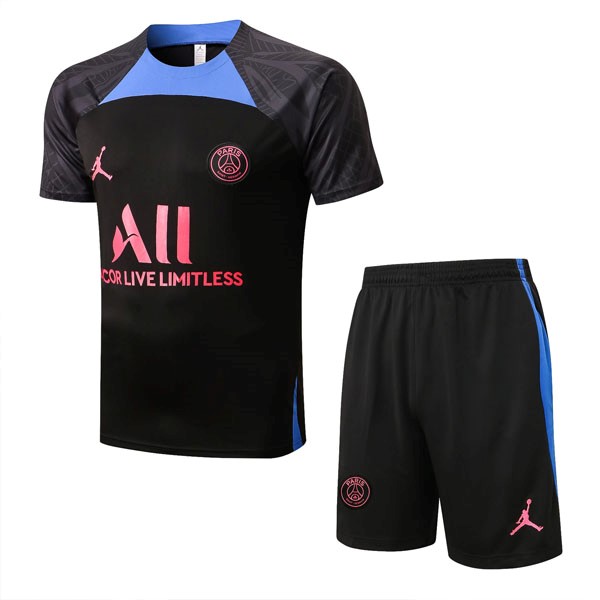 Maillot Entrainement PSG Ensemble Complet 2022-23 Noir